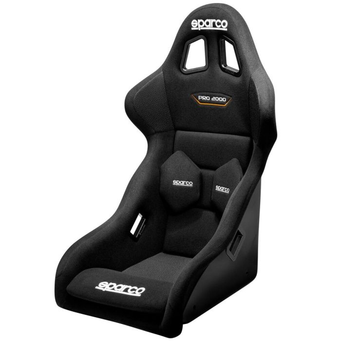 Sparco S008016GNR Asiento de Simulación Gaming Pro 2000 QRT, Ultraligero de Fibra de Vidrio (8 kg), Alta Resistencia y Confort.