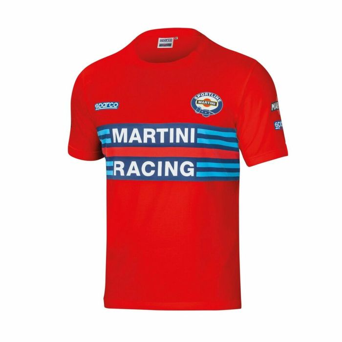 Camiseta de Manga Corta Hombre Sparco Martini Racing Rojo