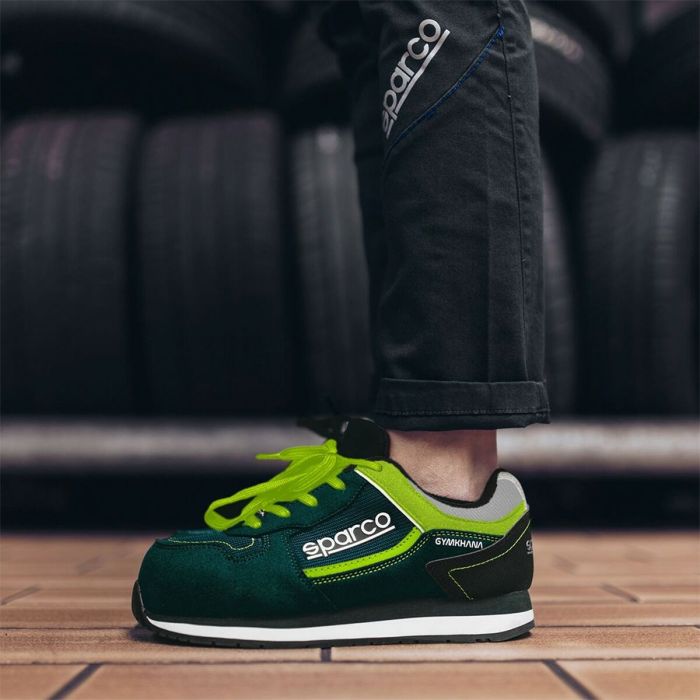 Botines Racing Sparco GYMKHANA SEB Amarillo Verde 3