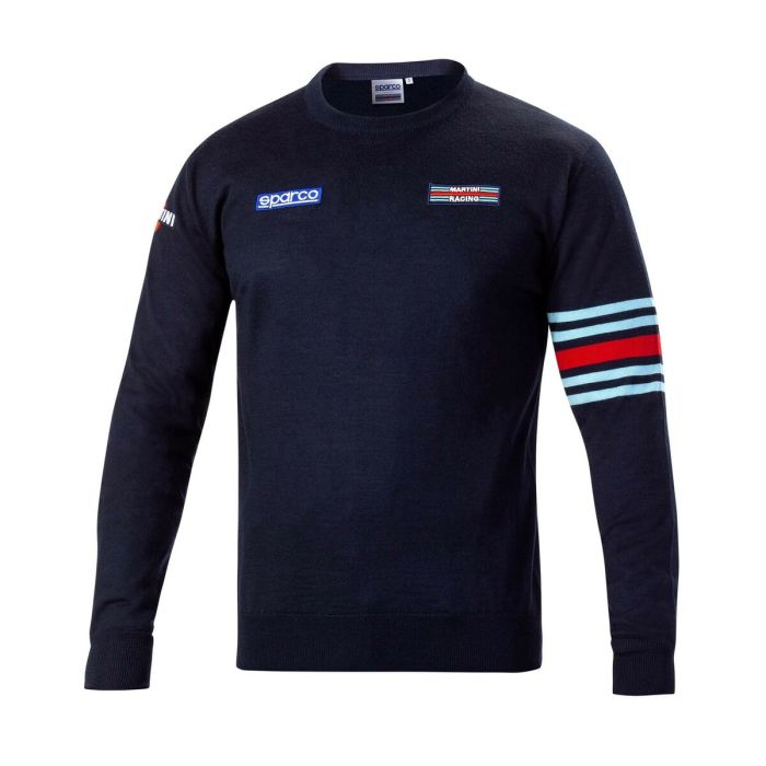 Sudadera sin Capucha Hombre Sparco Martini Racing Azul oscuro