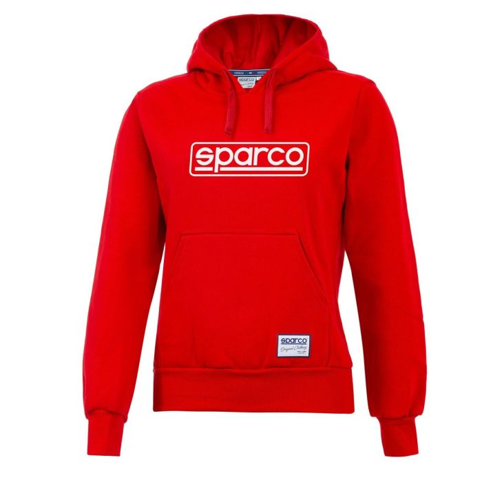 Sudadera con Capucha Mujer Sparco LADY FRAME Rojo S