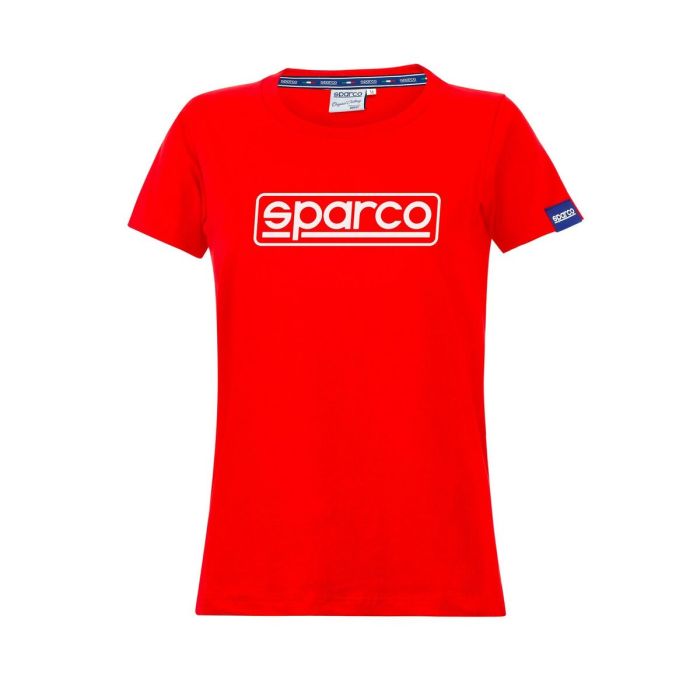 Camiseta de Manga Corta Mujer Sparco LADY FRAME Rojo (L)