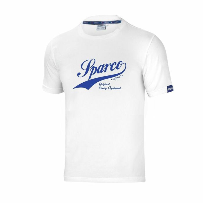 Camiseta de Manga Corta Hombre Sparco Vintage Blanco S