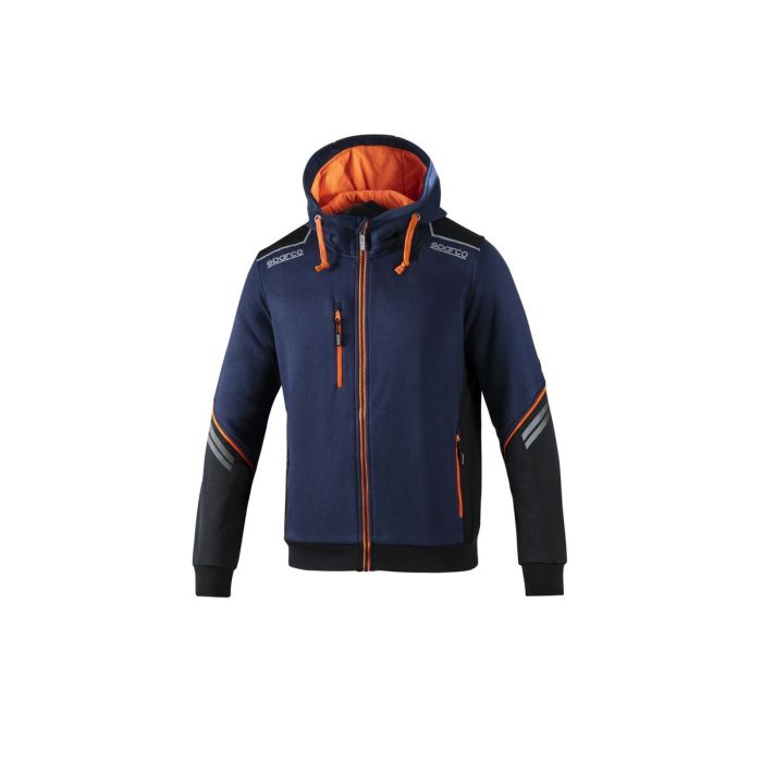 Sudadera Con Cremallera Y Capucha Tw Talla M Azul Marino-Naranja S02414BMAF2M