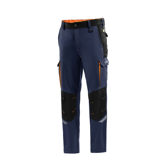 Pantalón Largo Deportivo Sparco Tech TW Azul oscuro Naranja