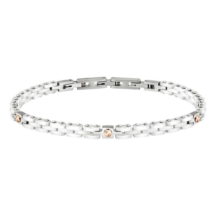 Pulsera Hombre Morellato CERAMIC Acero Inoxidable Plata