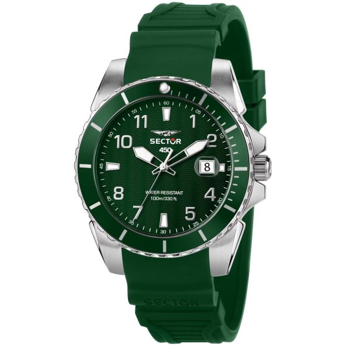 Reloj Hombre Sector 450 Verde (Ø 41 mm)