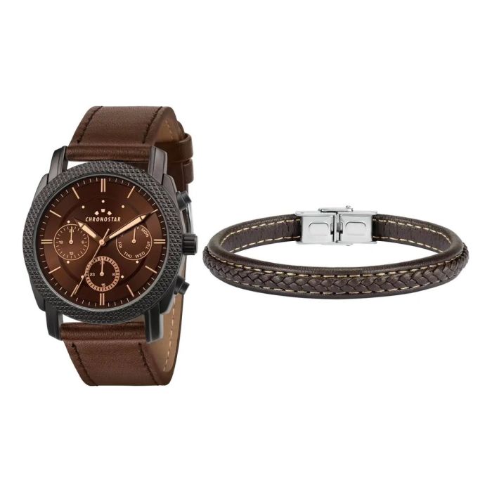 Reloj Hombre Chronostar FORCE SPECIAL PACK Marrón Reloj Hombre Chronostar FORCE SPECIAL PACK Marrón