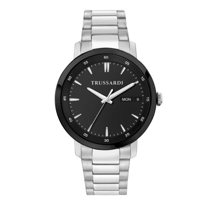 Reloj Hombre Trussardi R2453147015 Negro Plateado (Ø 41 mm)