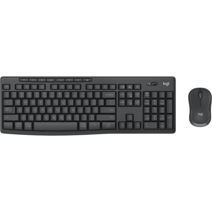 Teclado y Ratón Logitech MK370 Gris Grafito Qwerty Español 1