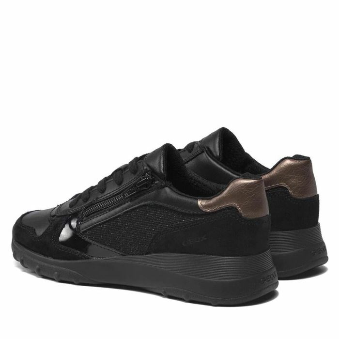 Zapatillas Casual Mujer Geox Alleniee Negro 3