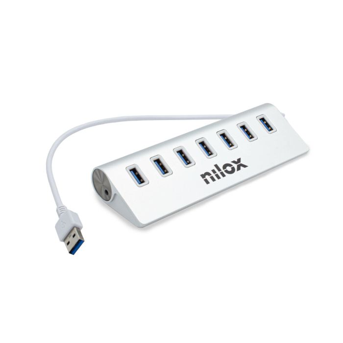 Hub USB Nilox NX7HUB30 Blanco 1
