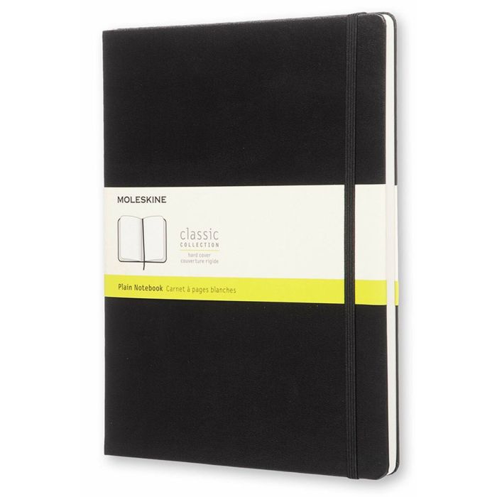 Moleskine Cuaderno Classic 19x25 cm Liso Tapa Dura Negro