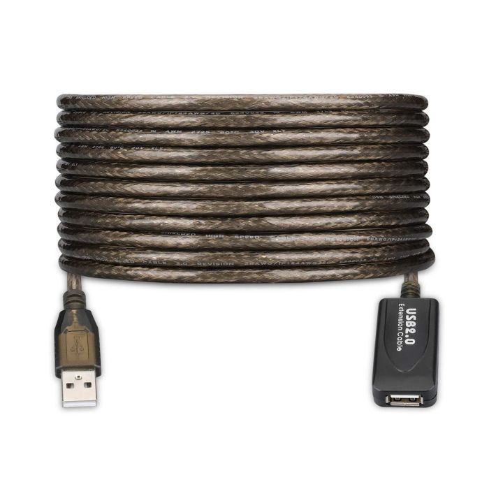 Cable Alargador USB Ewent EW1024 25 m Negro 1