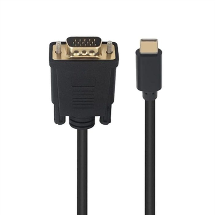 Adaptador USB-C a VGA Ewent EC1052 Negro 1,8 m