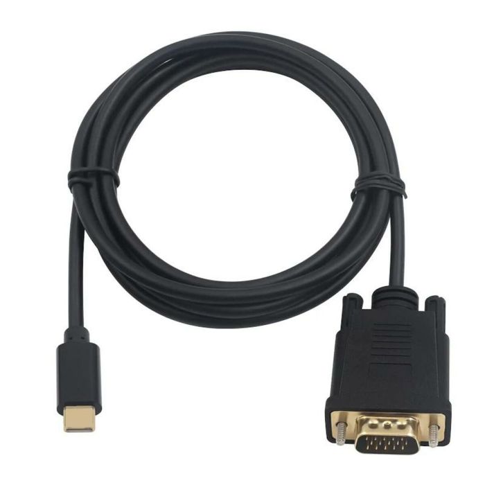 Adaptador USB-C a VGA Ewent EC1052 Negro 1,8 m 2