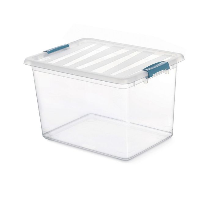 Caja Multiusos Domopak Living Katla Con asas Transparente 20 L Polipropileno (39 x 29 x 25,5 cm)