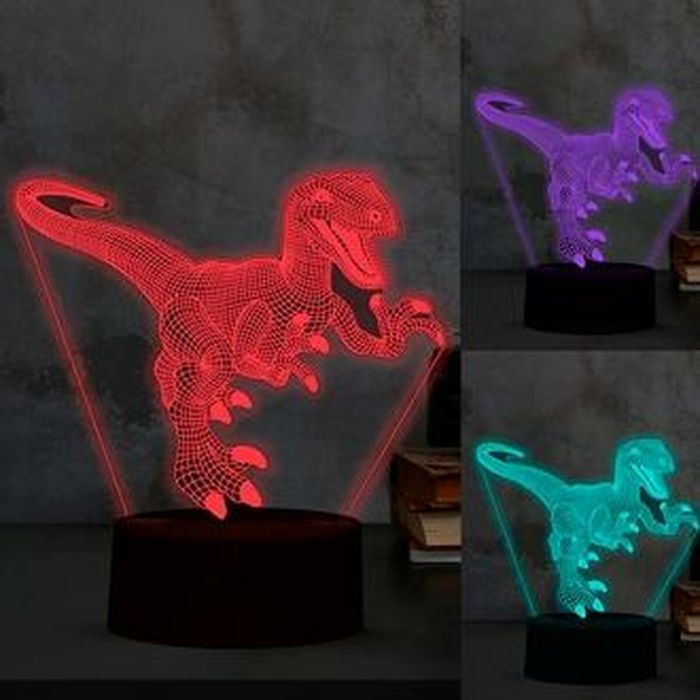 Lámpara de LED iTotal 3D Dinosaurio Plástico 20 x 15 x 5 cm 3