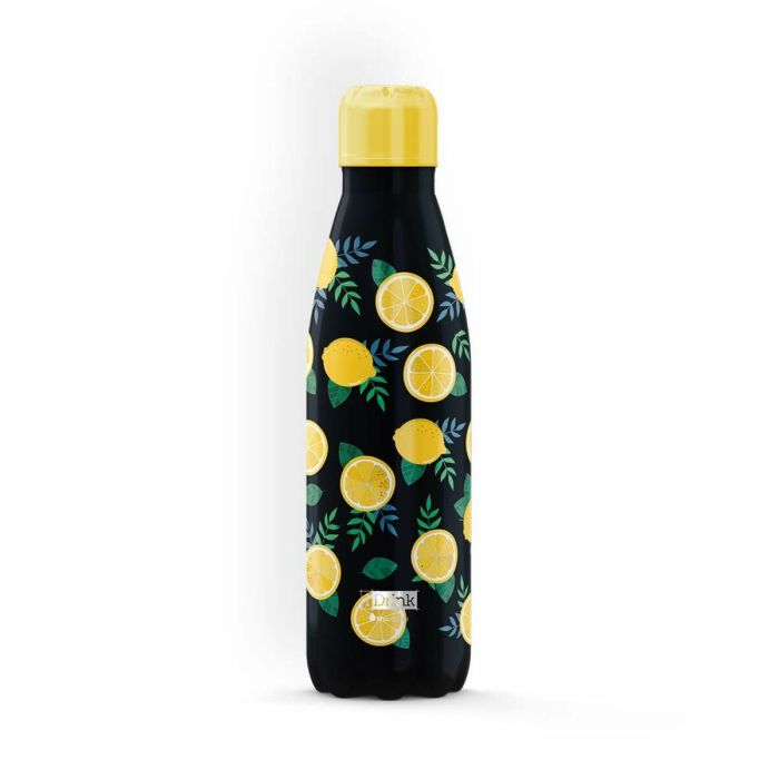 Botella Térmica iTotal Negro Limón 500 ml 2 Botella Térmica iTotal Negro Limón 500 ml 2