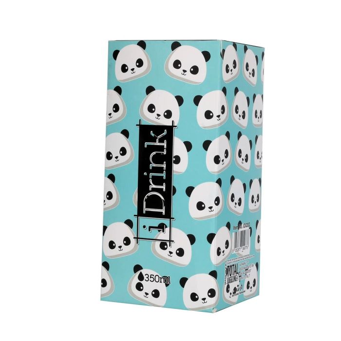 Taza Termo con Tapa iTotal Azul Oso Panda Doble pared Acero Inoxidable 350 ml 1