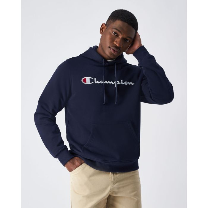 Sudadera con Capucha Hombre Champion HOODED SWEATSHIRT 220253 NBK Negro 1