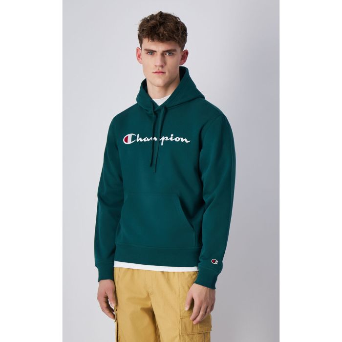 Sudadera con Capucha Hombre Champion HOODED SWEATSHIRT 220253 HLG Verde 1