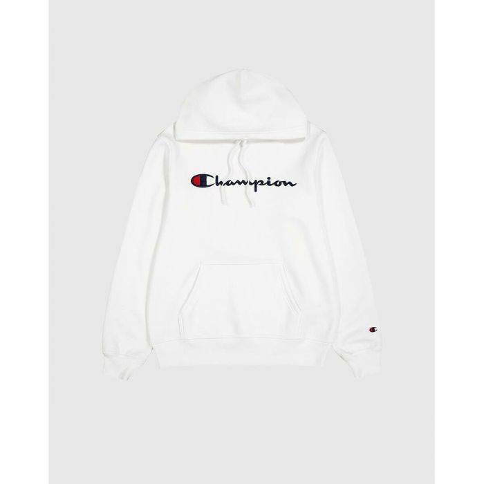 Sudadera con Capucha Hombre Champion HOODED SWEATSHIRT 220253 WHT Blanco 2