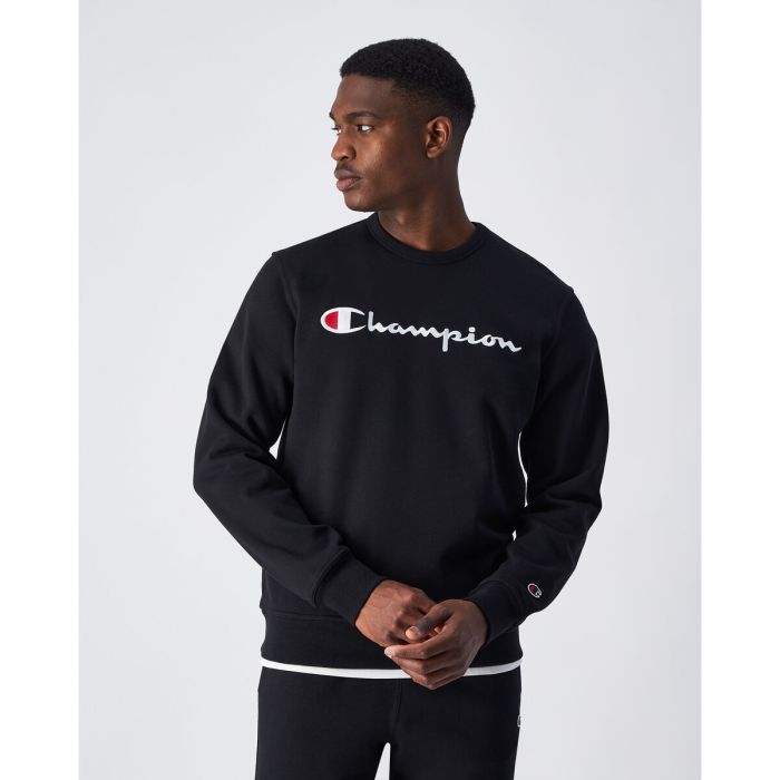 Sudadera sin Capucha Hombre Champion CREWNECK SWEATSHIRT 220254 NBK Negro 1