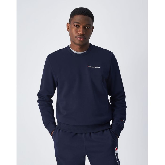 Sudadera sin Capucha Hombre Champion CREWNECK SWEATSHIRT 220259 NNY Azul marino 2