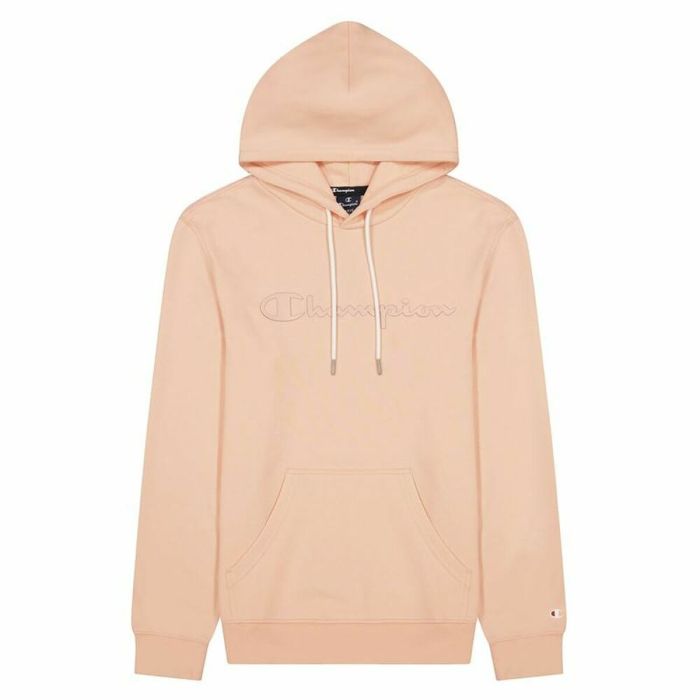 Sudadera con Capucha Hombre Champion Script Logo Rosa