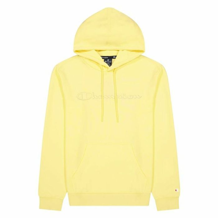 Sudadera con Capucha Hombre Champion Script Logo Hoodie M Amarillo