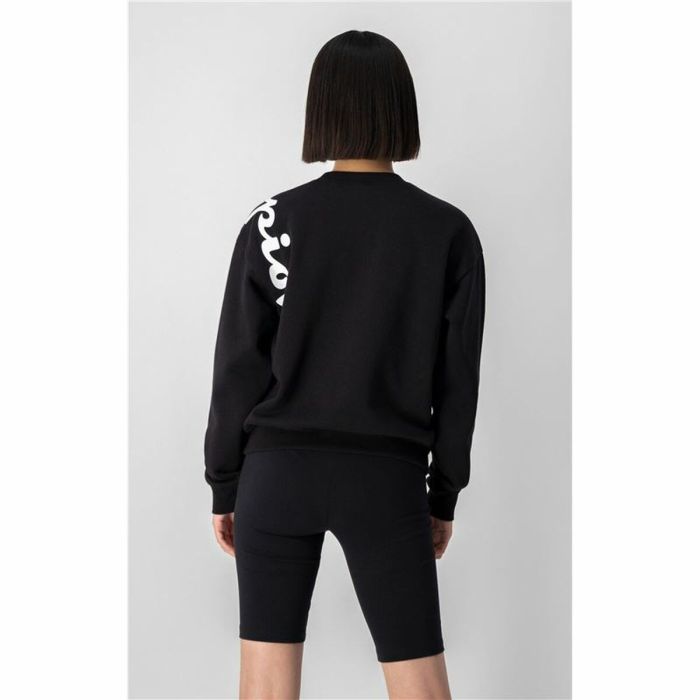 Sudadera sin Capucha Mujer Champion Diagonal Logo Negro 2