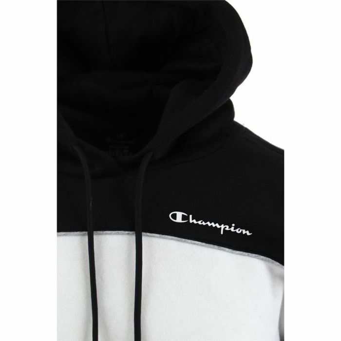 Sudadera con Capucha Hombre Champion Negro Blanco 1