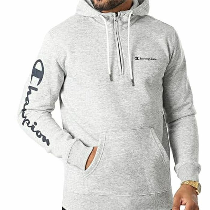 Sudadera con Capucha Hombre Champion Gris