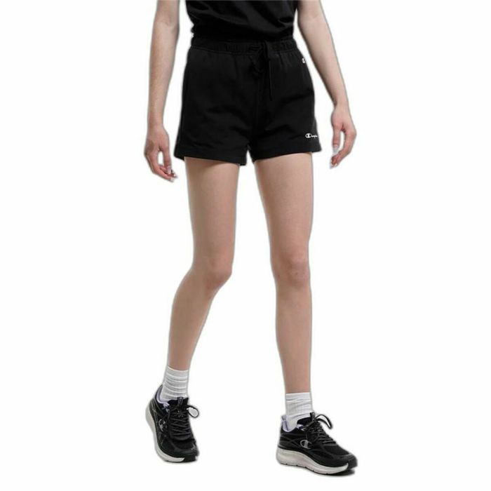 Pantalones Cortos Deportivos para Mujer Champion Shorts Negro 2