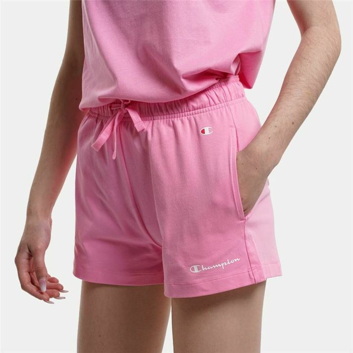 Pantalones Cortos Deportivos para Mujer Champion Rosa Fucsia 1