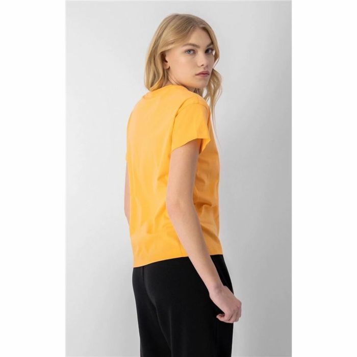 Camiseta de Manga Corta Mujer Champion Crewneck Croptop Amarillo 2