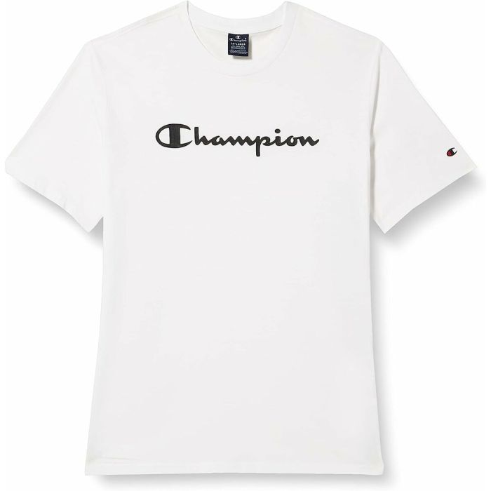 Camiseta de Manga Corta Hombre Champion Crewneck Blanco 8