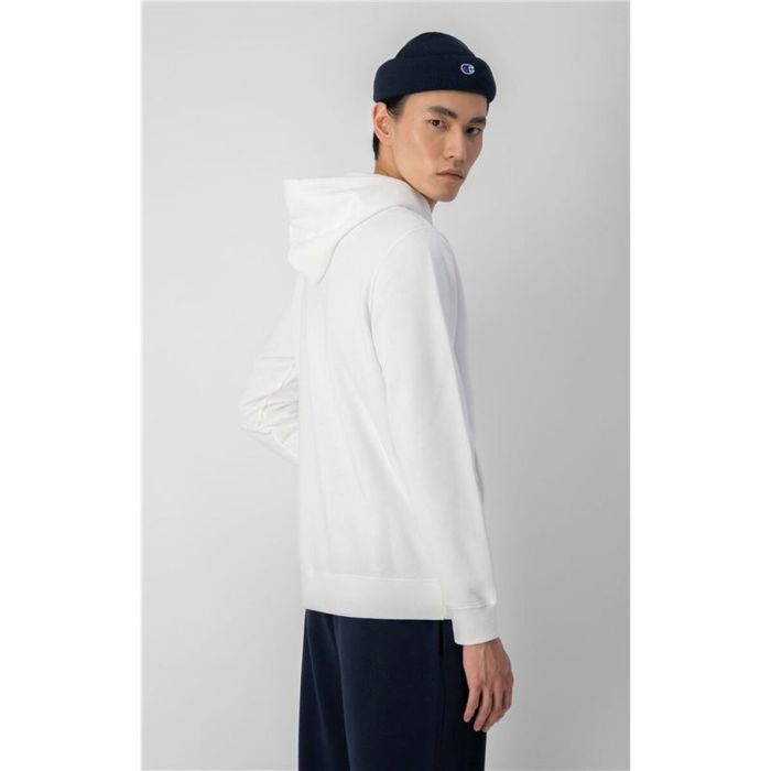 Sudadera con Capucha Hombre Champion Blanco 2 Sudadera con Capucha Hombre Champion Blanco 2
