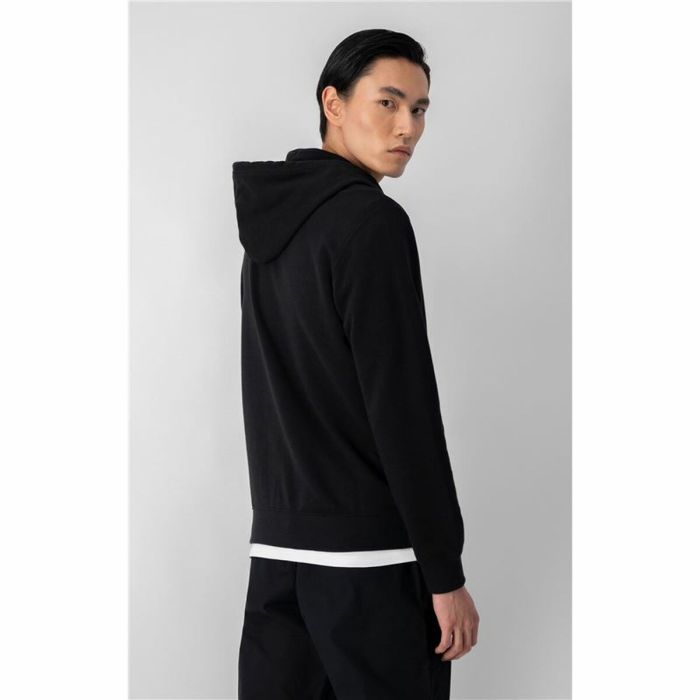 Sudadera con Capucha Hombre Champion Hooded Full Zip Negro 2