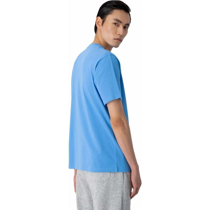 Camiseta de Manga Corta Hombre Champion Crewneck Azul 7