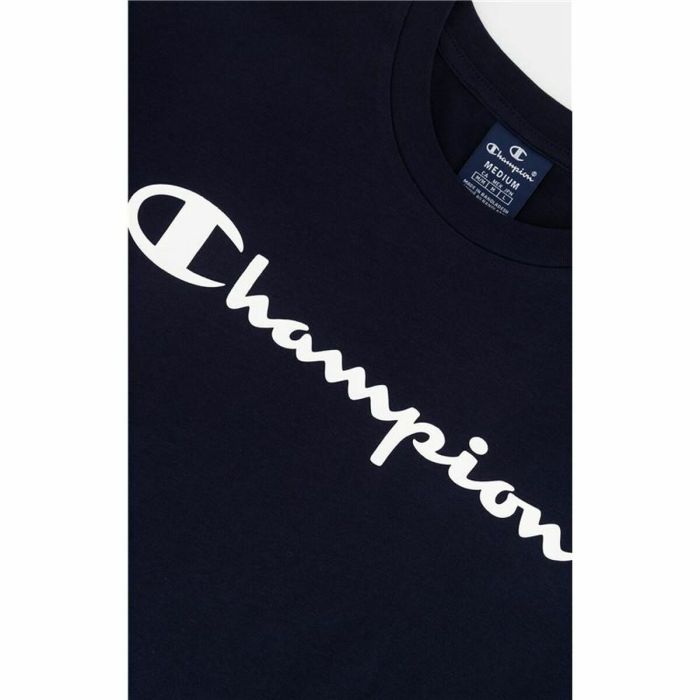 Camiseta de Manga Corta Hombre Champion Crewneck Azul 1