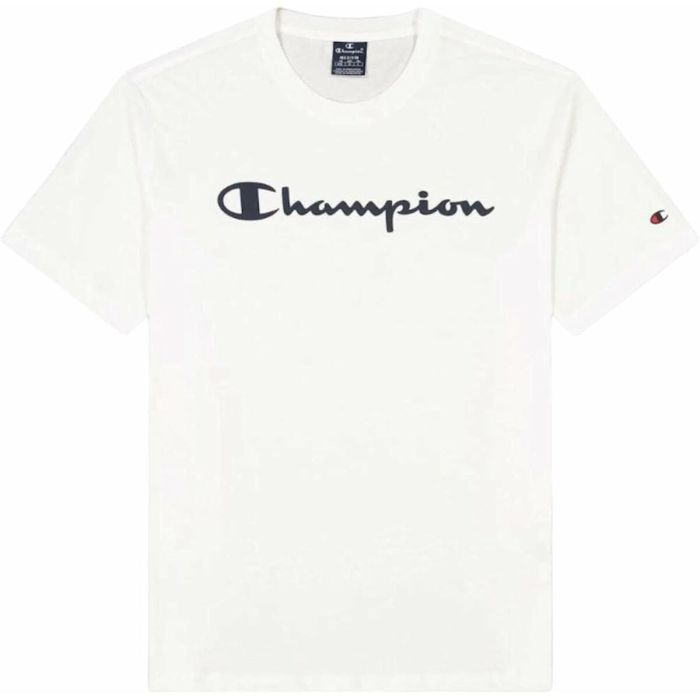 Camiseta de Manga Corta Hombre Champion Crewneck Blanco 5