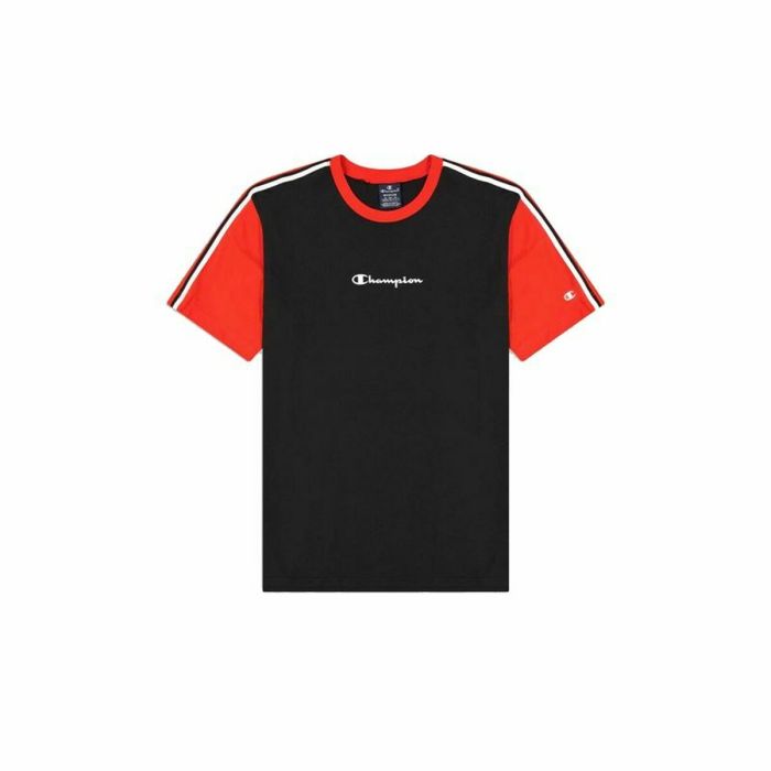 Camiseta de Manga Corta Hombre Champion Crewneck Negro