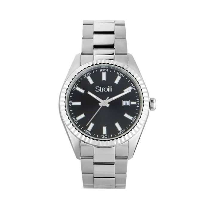 Reloj Hombre Stroili 1674237 Negro Plateado Reloj Hombre Stroili 1674237 Negro Plateado