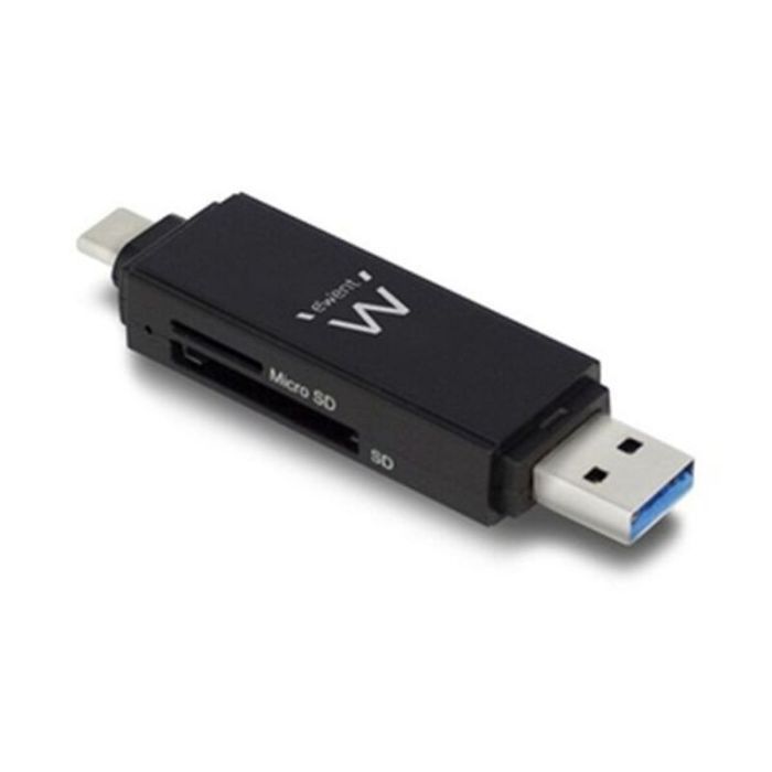 Lector de Tarjetas Ewent EW1075 USB 3.1 Gen 1 Negro