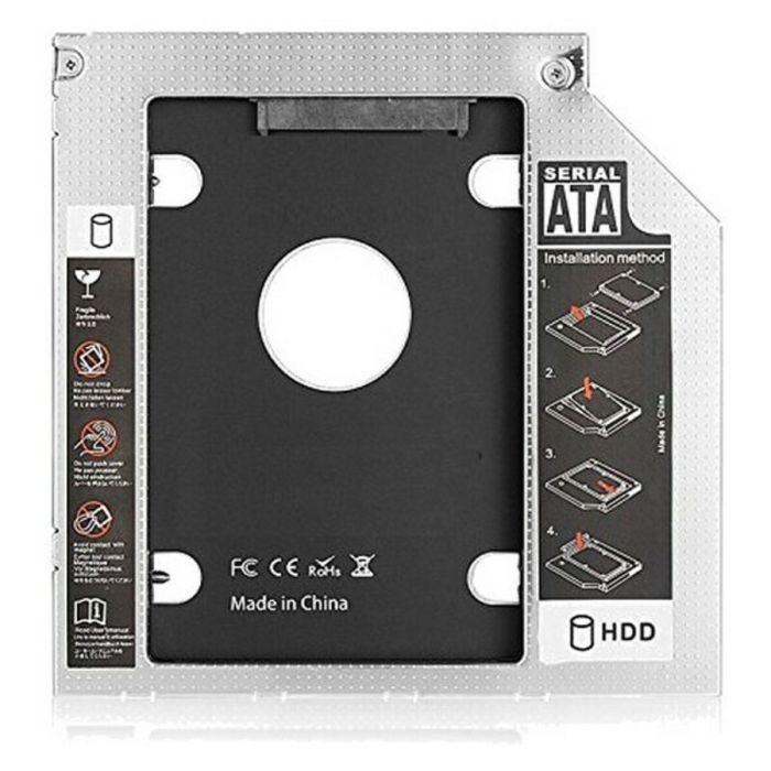 Adaptador HDD/SSD SATA para Unidad Óptica (12,7 mm) Ewent EW7005 2
