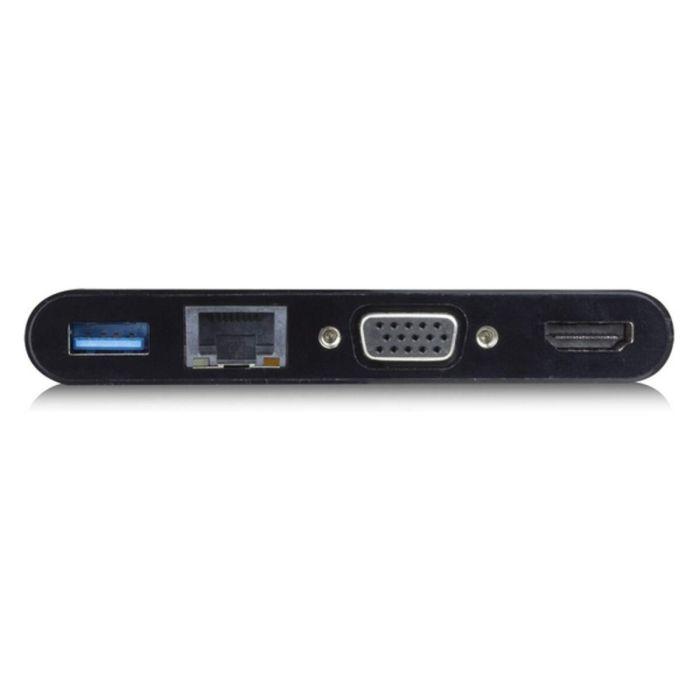 Dockstation Ewent EW9827 USB C HDMI VGA RJ45 4K 5 Gbps 3