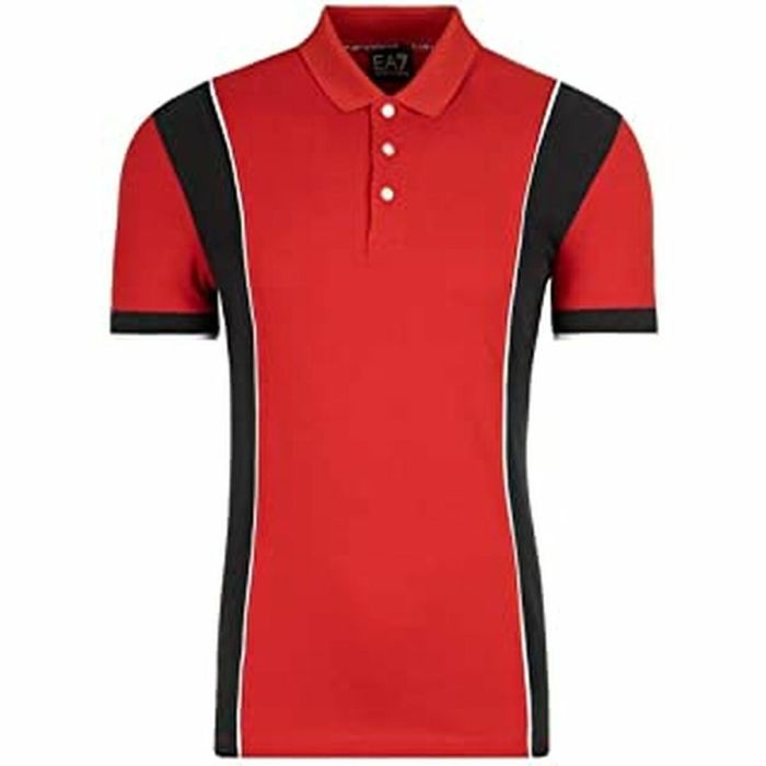 Polo de Manga Corta Hombre Armani Jeans 3GPF81 PJ61Z C1450 Rojo Algodón (M)