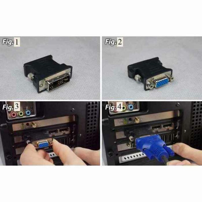 Adaptador DVI a VGA Ewent EC1250 2